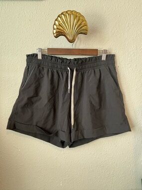 Zella Black Athletic Shorts with White Drawcord
